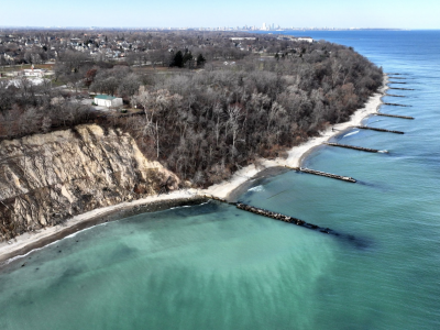 Sheridan Park Bluffs Are Crumbling Away